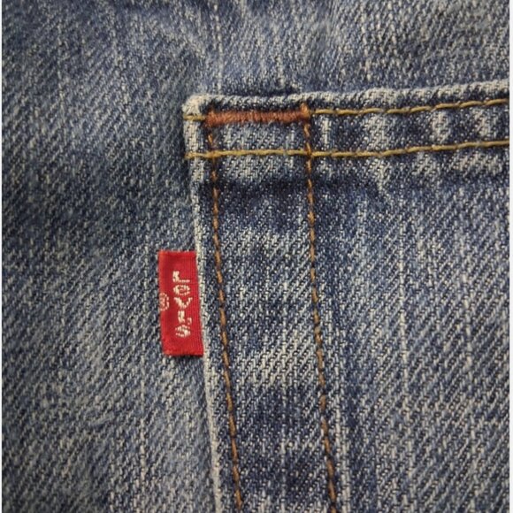 Levi's 527 Low Rise Bootcut Jeans Men's Size 36x34 Blue Denim Relaxed Fit - Picture 7 of 12